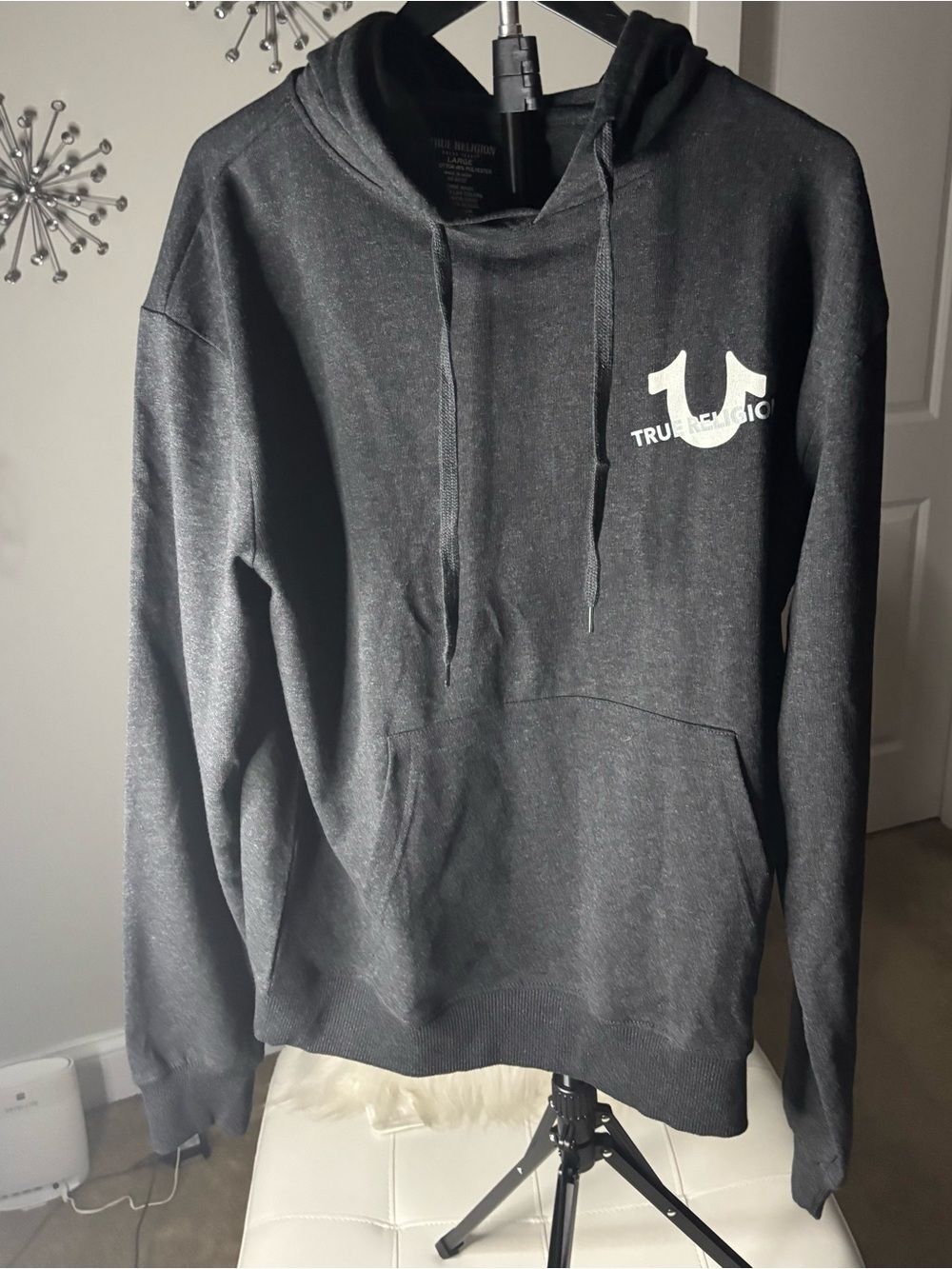 True Religion Repeat Logo Pullover Hoodie